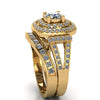 1.29ct Round Diamond Gold Bridal Set - 03US48